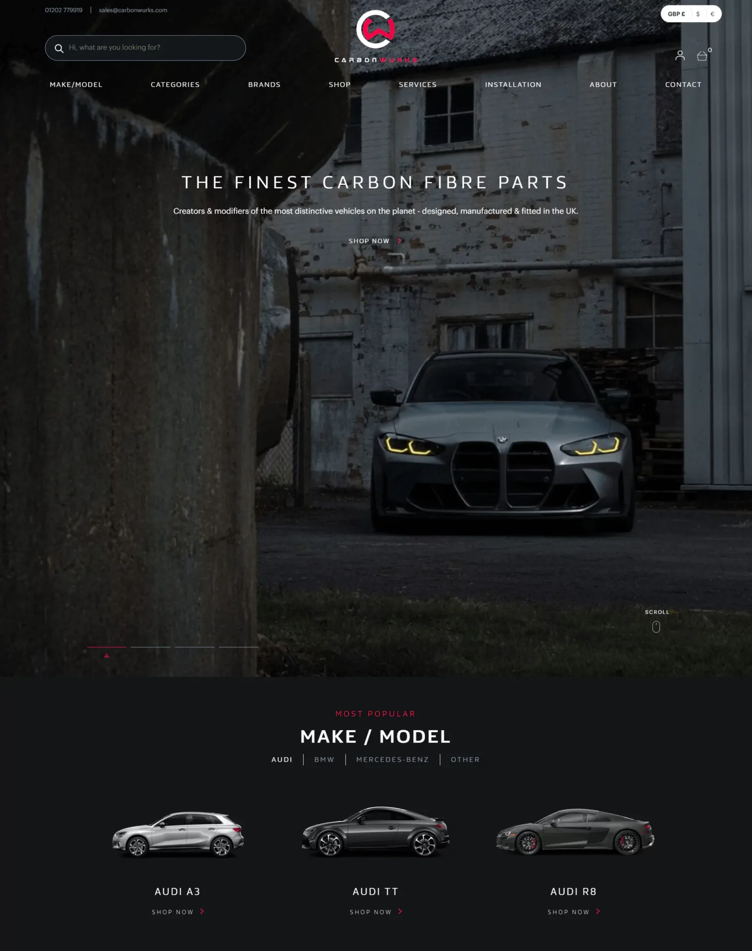 Carbon Wurks - website