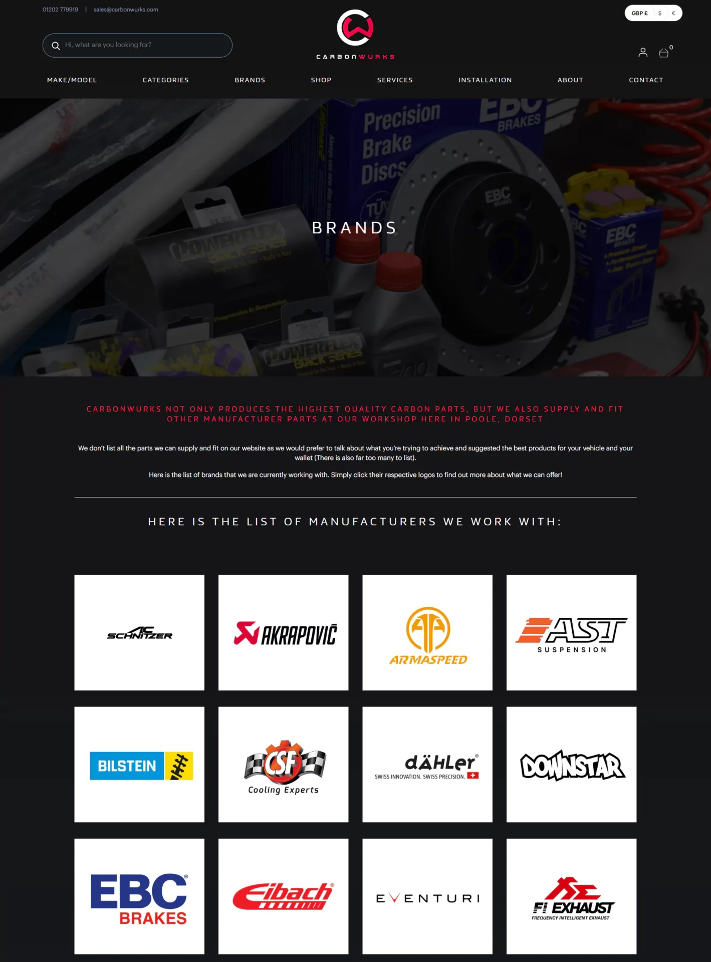 Carbon Wurks - website