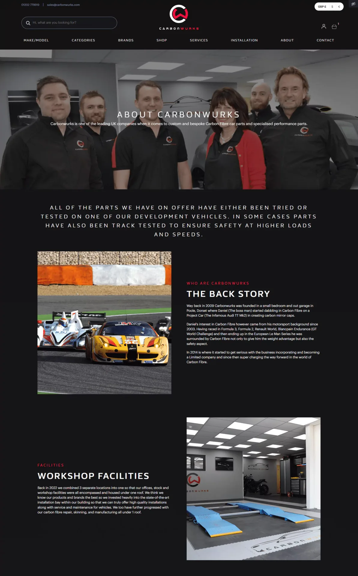 Carbon Wurks - website