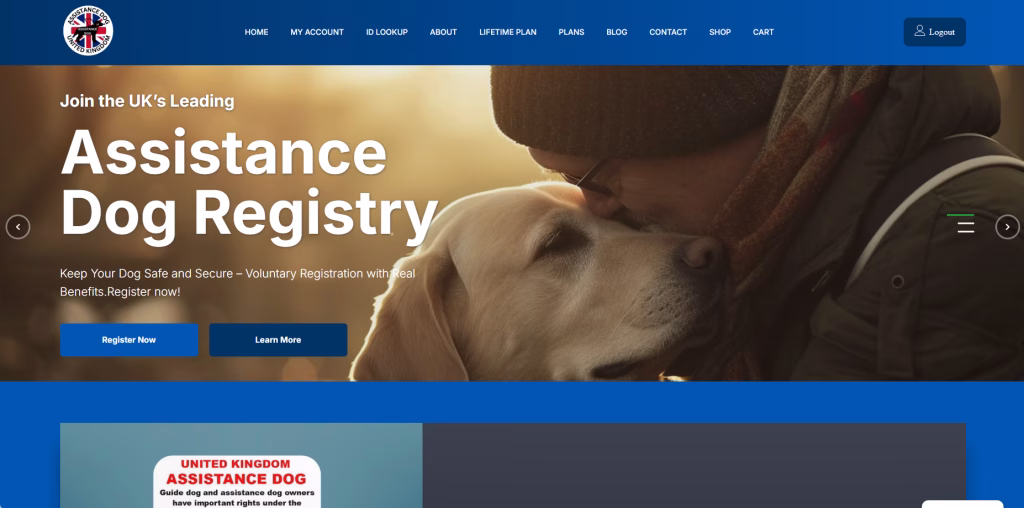 Assistance Dog Registry Homepage