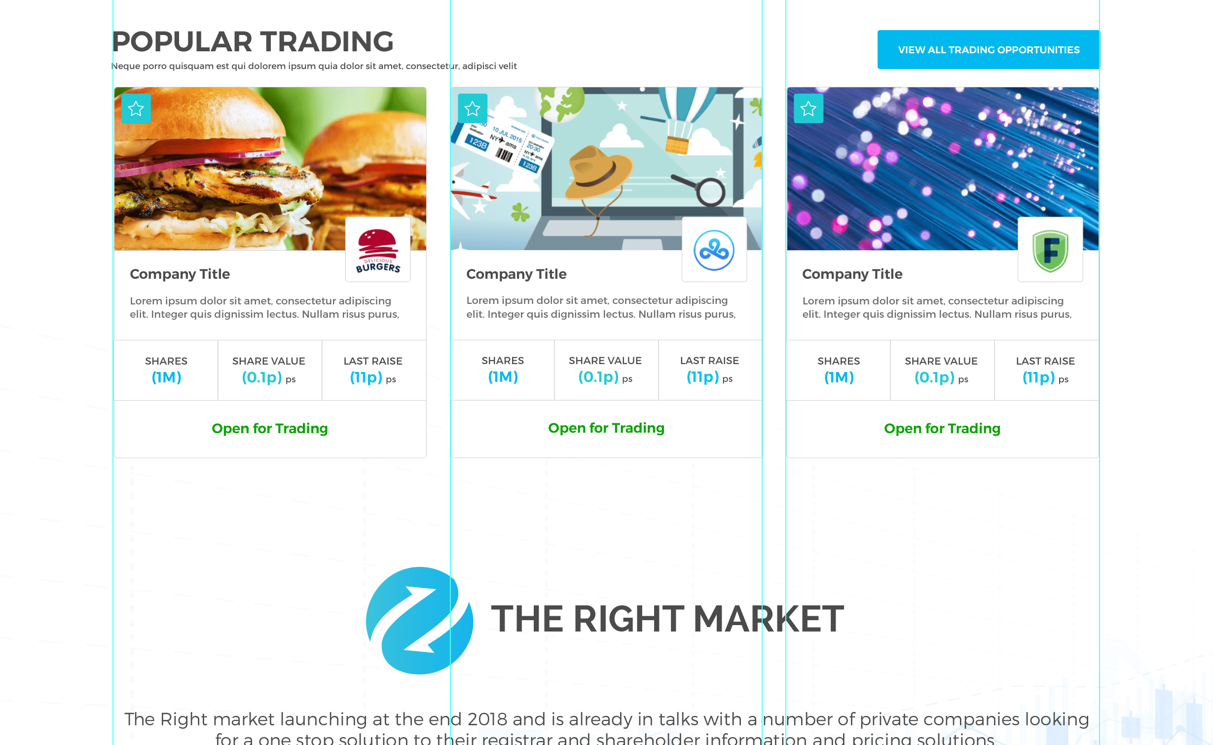 Secondary Trading Platform Website
