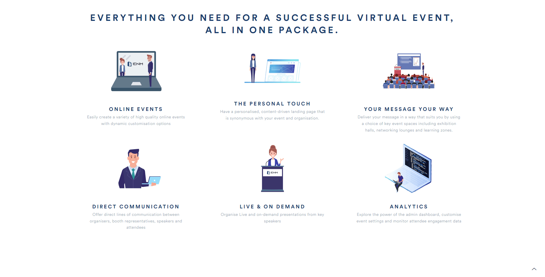 VNM - Virtual Events Website