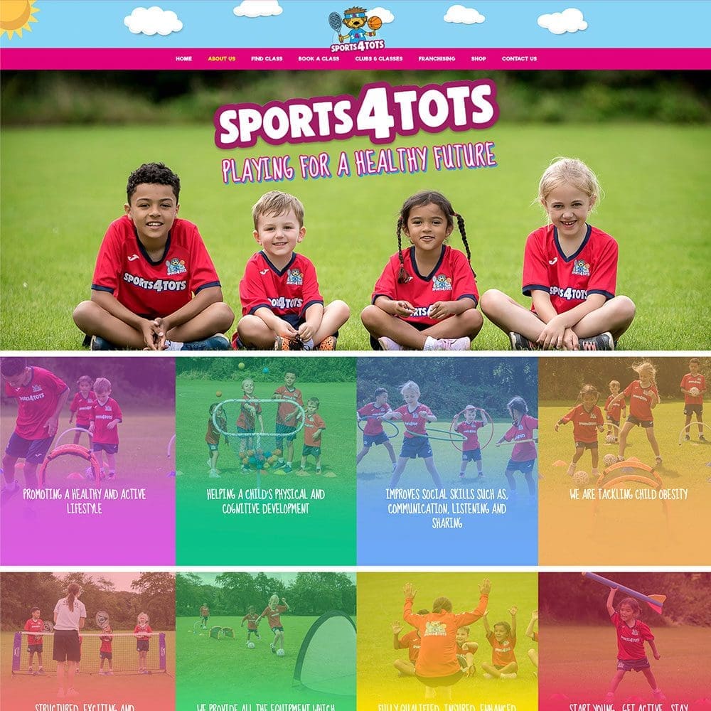 Sports Club Website Design